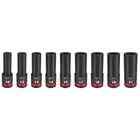 Milwaukee Shockwave 1/2 in. drive Impact Rated Deep Socket Set