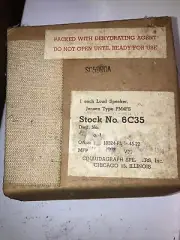 VINTAGE JENSEN LOUD SPEAKER PM4FS SEALED NEW OLD STOCK CINAUDAGRAPGH INC CHICAGO