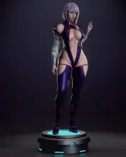 Painted Lucy Cyberpunk Statue 1/4 Sexy Figure
