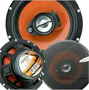 2X Audiobank AB674 6.5-Inch 600 Watts Peak Power Handling 3-Way G-Series Car Audio Stereo Coaxial Speakers with Grill Polypropylene with MICA Cone Woofer 4 Ohms