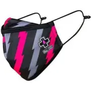 MUC-OFF Reusable Face Mask Black/Pink/Grey Large