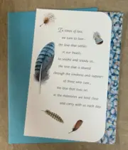 "In Times of Loss" Greeting Card w/ Envelope ~ Sympathy