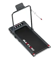 [Black Lord] Folding Walking Pad Treadmill with Handle and Display, Under Desk Running Machine with 2.3HP Motor, Speaker and Wireless Control, FW40-H Series, Grey