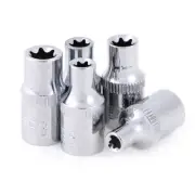 5PC 1/4 Inch Torx Star Bit Female E Socket Set Star Socket Wench head Too_GO