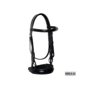 Horse & Go: Leather Double Bridle: Full Cob: Black