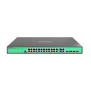 24 Ports L2 Managed PoE Switch, Full Gigabit PoE++ Switch with 4* BT 90W Ports