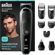 Braun All-In-One Styling Set Series 3 MGK3441 8-in-1 Beard, Hair and More