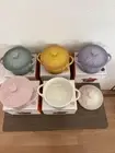 Le Creuset Mini Cocotte Sunflower Relief 5-Piece Set 250ml Stonewear Japan