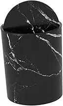 STARTIST Trash Bin Swing Lid Garbage Can, Waste Bin, Modern Paper Basket,Wastebasket Garbage Container for Room, Black