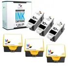 CMYi 6PK Compatible for Kodak 10XL Ink Cartridge Black Color 10 XL EasyShare ESP