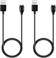 [2 Pack] Charger for Garmin Vivoactive 5 3 4 4S, Fenix 7 7S 7X, 6 6S 6X Pro, 5 5X, Forerunner 935 945 55 245 45 45S, Approach S40 S60, Venu 3, Venu SQ 2 2S, Instinct 2, USB Charging Cable Docks