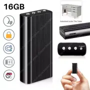 240Hr 16GB Spy Mini MP3 Digital Voice Activated Recorder Audio Recording Device