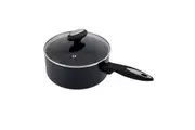 Zyliss Ultimate Forged 18cm 2L Non-Stick Saucepan w Lid Cover Cookware Black
