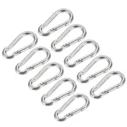 Carbon Steel Spring Snap Hook, Keychain Clip Plane Type Snap,4mm/0.16inch ,10pcs