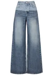 Rag & Bone Miramar Sofie Printed Chambray Trousers - Blue - 31 (W31 / UK14 / L) 31 (W31 / UK14 / L)