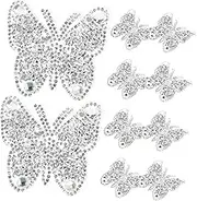 OSALADI 10Pcs Rhinestone Back Patches Multi Function Sew Decorative Patches for Clothing Crafts for Home Tailor Shops