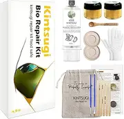 1DFAUL Bio Kintsugi Repair Kit Gold Food Safety Repair Your Meaningful Pottery, Dishwasher Safety, Perfect for Beginners, Bring Japanese Art to Your Home