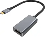 USB C to HDMI Adapter,4K@60Hz,Cotton Braid,Metal Housing,for Home Office,Compatible for MacBook Pro, Air, iPad pROPixelbook, XPS, Galaxy