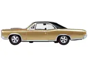 1966 Pontiac GTO Martinique Bronze with Black Top 1/87 HO Scale