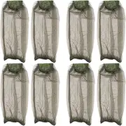 8 Pieces Mosquitoes Heads Nets - Midge Heads Net Hat - Fly Nets for Heads No Hat - Mosquitoes Netting Heads | for Outdoor, Hiking, Camping, Climbing, Walking