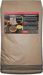 Blue Ridge Fish Food Pellets [50lb], Koi and Goldfish Growth Formula Blend, Mini 1/8" and Standard 3/16" Floating Pellet, Balanced Diet