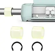2 Pcs Rubber Roller Replacement Compatible with Cricut Maker/Maker 3 - Keep Rubber in Place with Retaining Rings