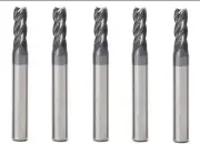 5pcs HRC45 D5 *50 *4F tip diameter 5mm 4 Flute End Mill CNC Milling Cutter Bits