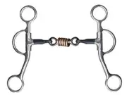Showman Stainless Steel 5" Dogbone Snaffle Bit
