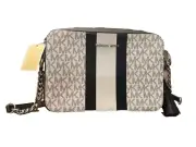 Michael Michael Kors Jet set md camara bag Crossbody Bag MSRP 198 Black white
