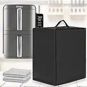 Heat-Resistant, Waterproof, Dustproof Cover for Ninja Foodi MAX Dual Zone Air Fryer AF400EUCP 9.5L, AF500EU 10.4L, Airfryer Combi 7000 Séries XXL 8.3 L (HD9875/90) (Stacked)