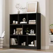 Oikiture Bookshelf Bookcase Display Shelves Unit Storage Organizer Stand