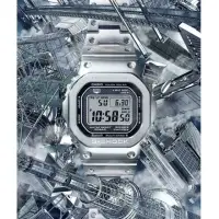 在飛比找momo購物網優惠-【CASIO 卡西歐】G-SHOCK 全金屬太陽能電波手錶-