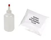 5 Lbs Boric Deoxidizing Casting Solder Flux Melting Metals and Free Flux Bottle