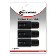 Innovera 82316 Usb 3.0 Flash Drive, 16 Gb, 3/pack