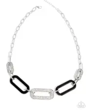 Paparazzi Painted Paladin Black Necklace NWT