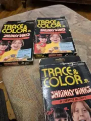 Three Boxes Of 1979 Trace And Color Jr. Shrinky Dinks