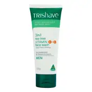 TriShave 3in1 Tea Tree Vitamin C+E Face Wash - Men 100g