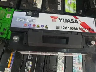 (二手中古電池) YUASA LN5 同60044 歐規100AH 汽車電池 數值漂亮，品項優  歐系車專用