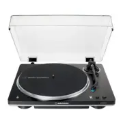 Audio-Technica AT LP70XBT BS Wireless Belt Drive Turntable Black and Silver