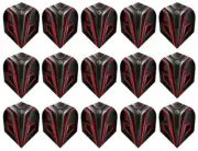 5 New Sets Harrows Noble Standard Dart Flights - Red