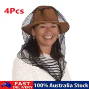 4X Mosquito Insect Head Net Mesh Protector Hat Fly Bee Bug Outdoor Fishing