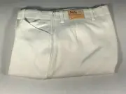 New - White - Tailored Sportsman Breeches - Ladies Size 30 Long - Side Zip