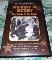 STRATEGY of VICTORY Battle of The Bulge Eisenhower Commentary Clamshell VHS NEW