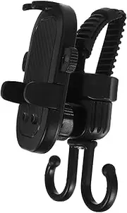 MERRYHAPY Stroller Phone Mount Hooks Secure Versatile Phone Holder for Stroller Grocery Cart
