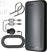Wave Tune for TV, DVB-T2 Antenna for Indoor Use, DVB-T & DVB-T2 Antennas with Amplifier, Indoor Antenna for TV, Suitable for 1080p 4K & VHF/UHF/DAB Radio