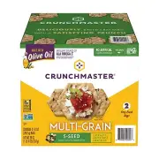Crunchmaster 5 Seed Multi-Grain Cracker Gluten Free 2 Packs Per Box