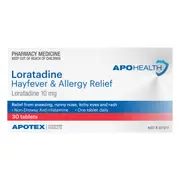 APOHEALTH Loratadine Hayfever & Allergy Relief 30 Tablets