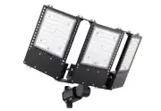 300W Dusk to Dawn LED Parking Lot Light 45000lm 5000K, ETL, IP67 Waterproof Adju