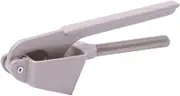 Amosfun Multifunction Garlic Press Mincer Ergonomic Grey Alloy Garlic Crusher with Chamber for Effortless Crushing of Multiple Cloves Kitchen Gadget for Home Cooks