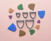 Arch Shape Polymer Clay Cutter Set | Clay Tools | Maxi Set Mini